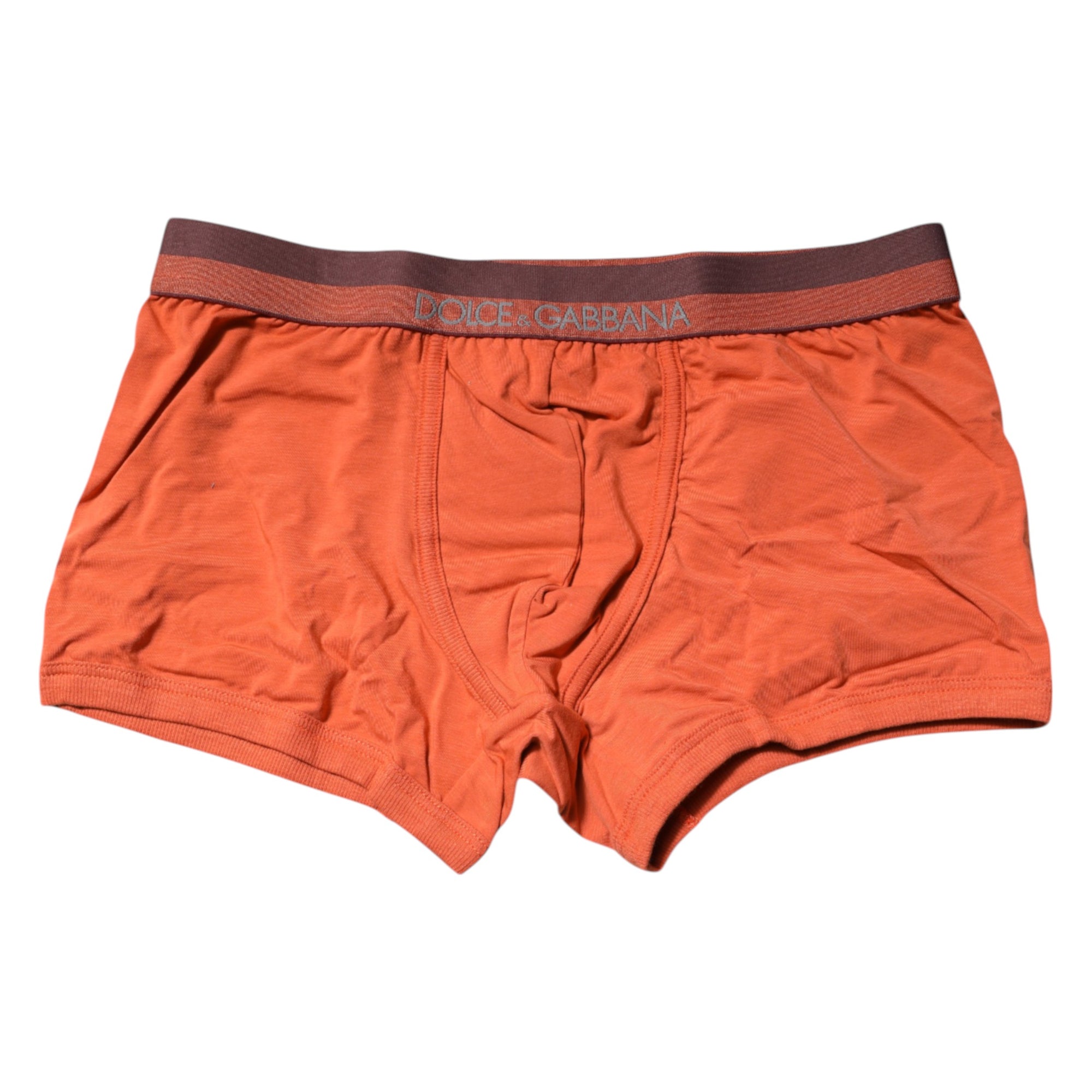 Boxer en coton orange Dolce &amp; Gabbana