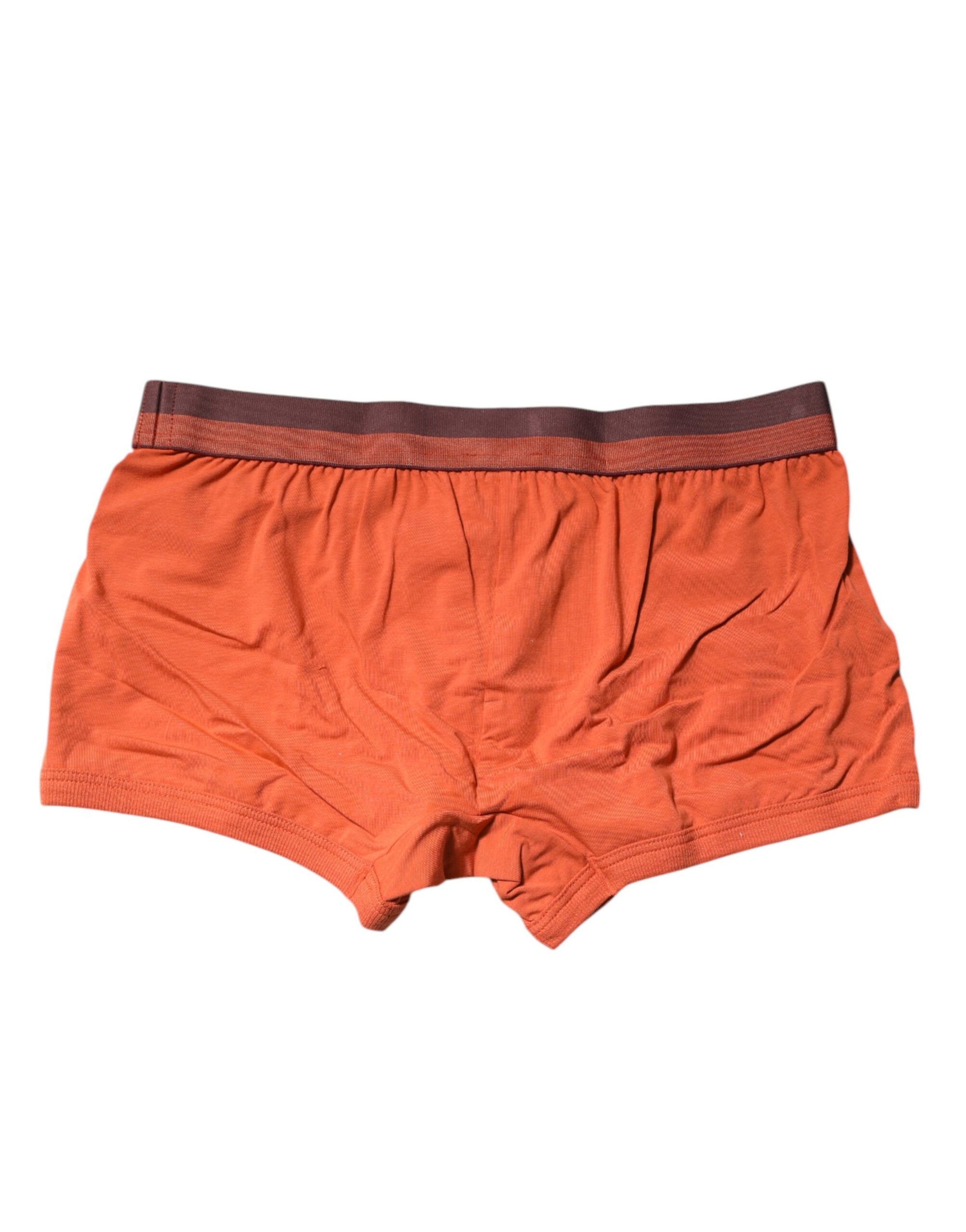 Boxer en coton orange Dolce &amp; Gabbana