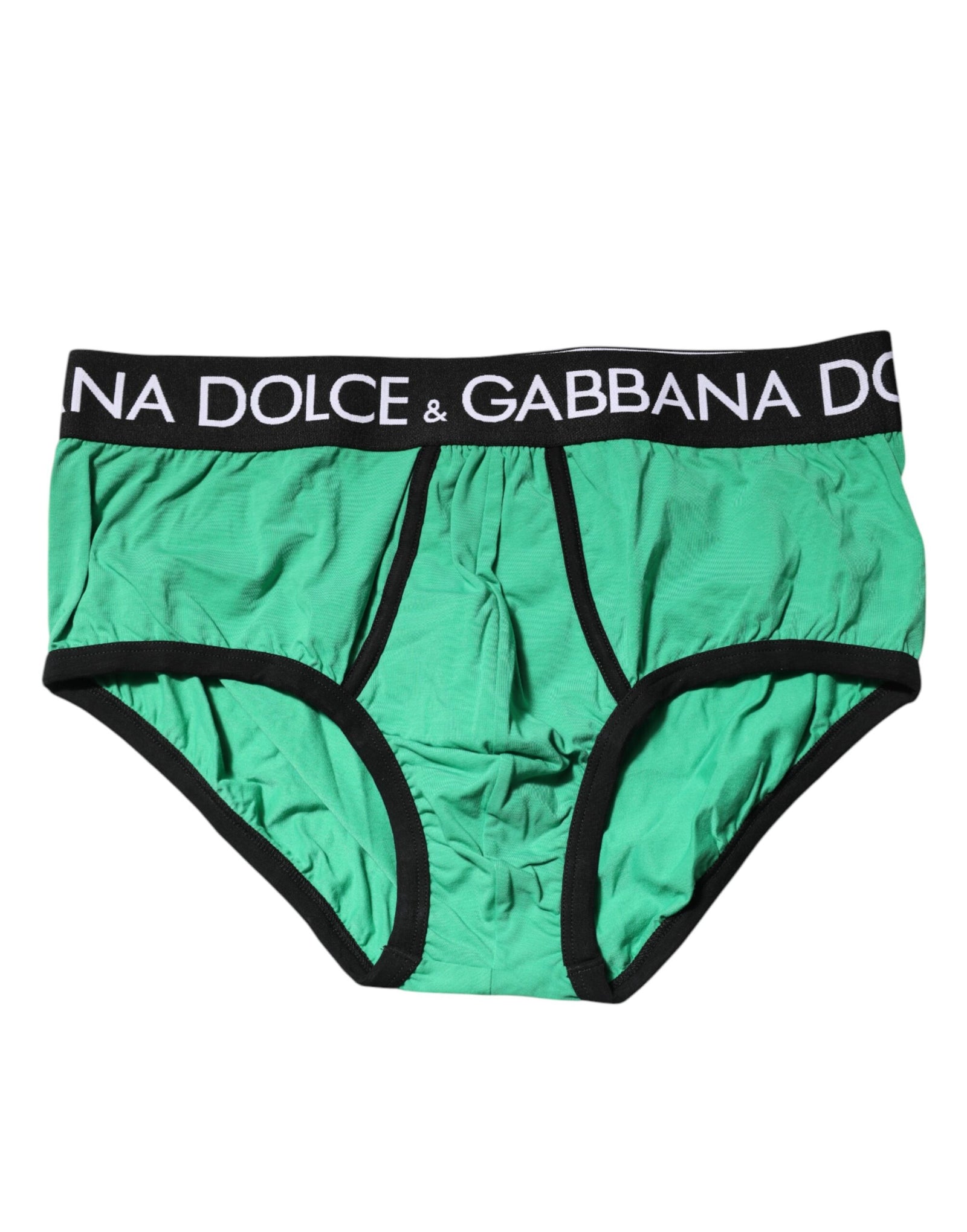 Sous-vêtement classique en coton stretch vert Dolce &amp; Gabbana