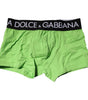 Boxer classique en coton vert Dolce &amp; Gabbana pour homme