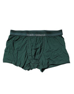 Boxer classique en coton vert Dolce &amp; Gabbana pour homme
