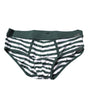 Slip classique Dolce &amp; Gabbana à rayures vertes et blanches pour homme