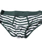 Slip classique Dolce &amp; Gabbana à rayures vertes et blanches pour homme