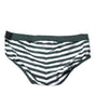 Slip classique Dolce &amp; Gabbana à rayures vertes et blanches pour homme
