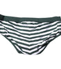 Slip classique Dolce &amp; Gabbana à rayures vertes et blanches pour homme