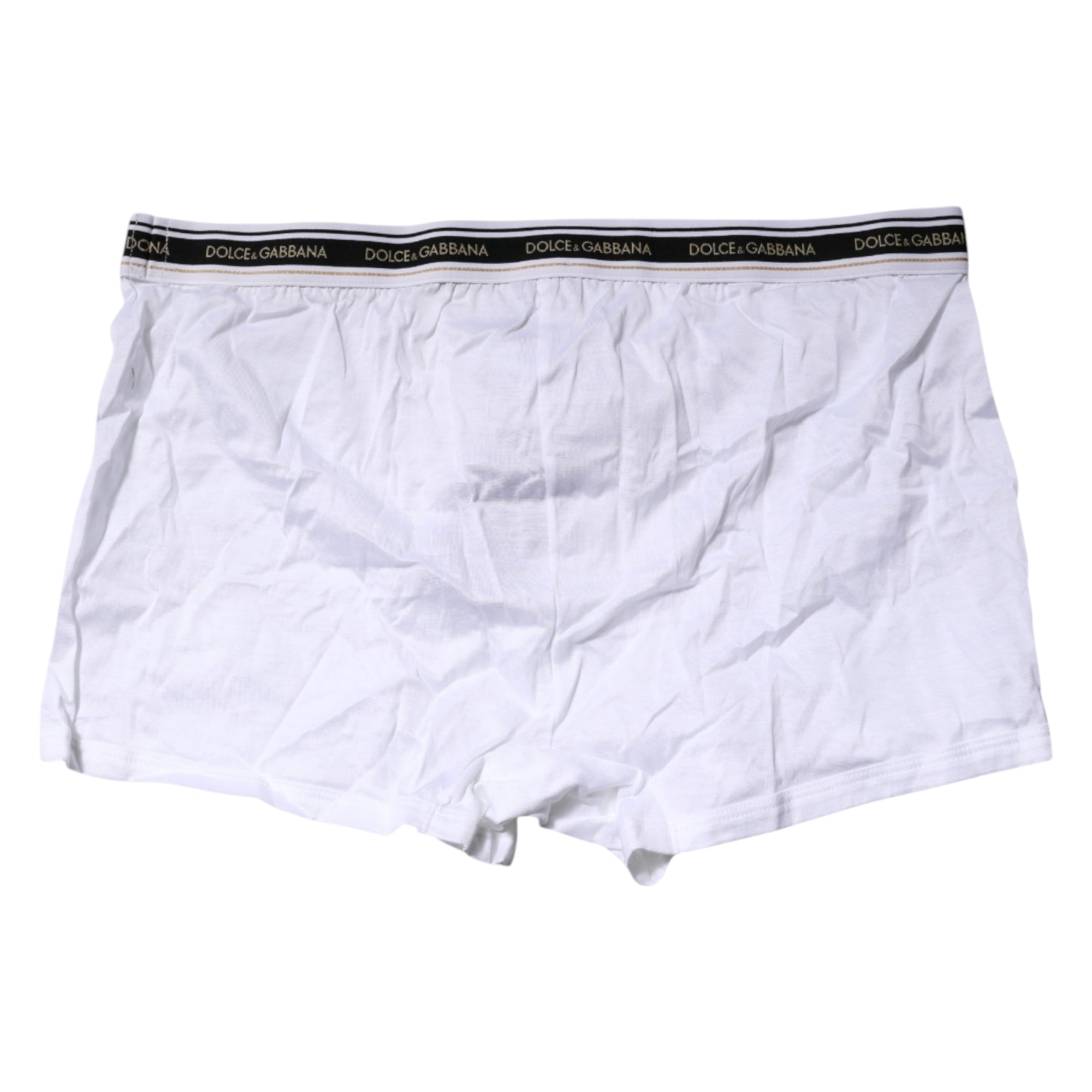 Boxer classique en coton stretch blanc Dolce &amp; Gabbana