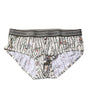 Dolce & Gabbana Ivory Bird Print Cotton Regular Brief Underwear