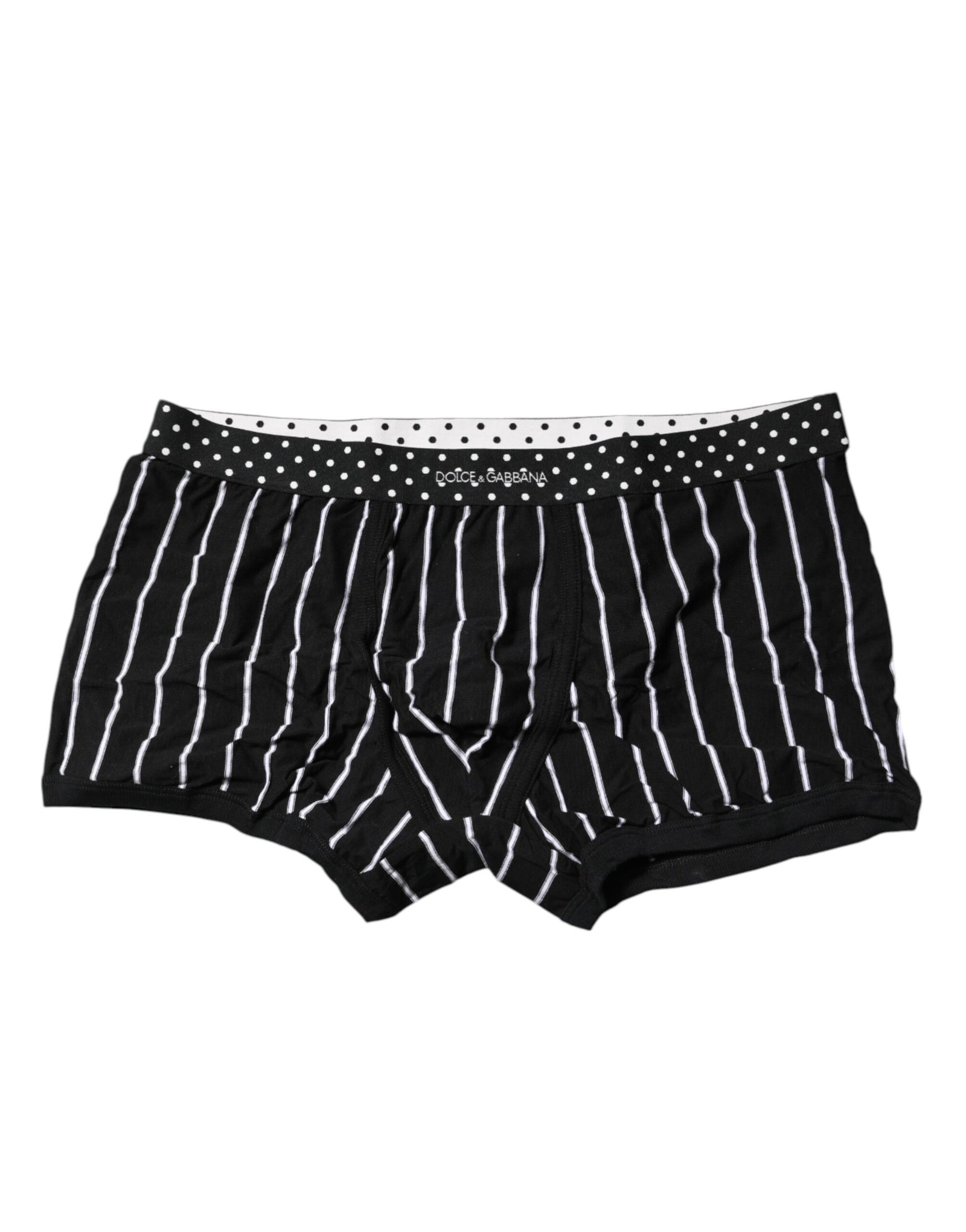 Boxer classique à rayures noires et blanches Dolce &amp; Gabbana