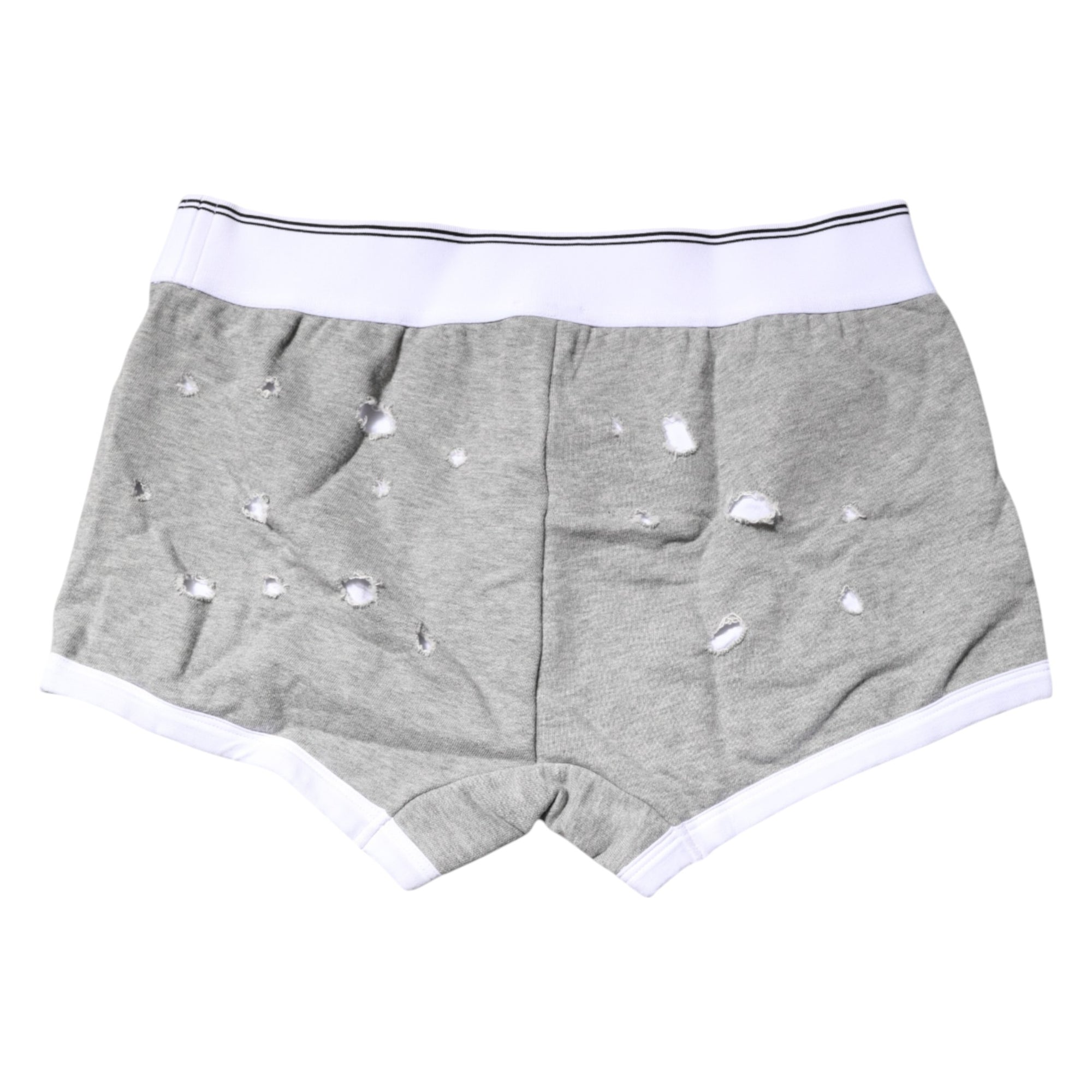 Boxer classique en coton stretch gris Dolce &amp; Gabbana