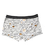 Boxer classique en coton imprimé blanc Dolce &amp; Gabbana