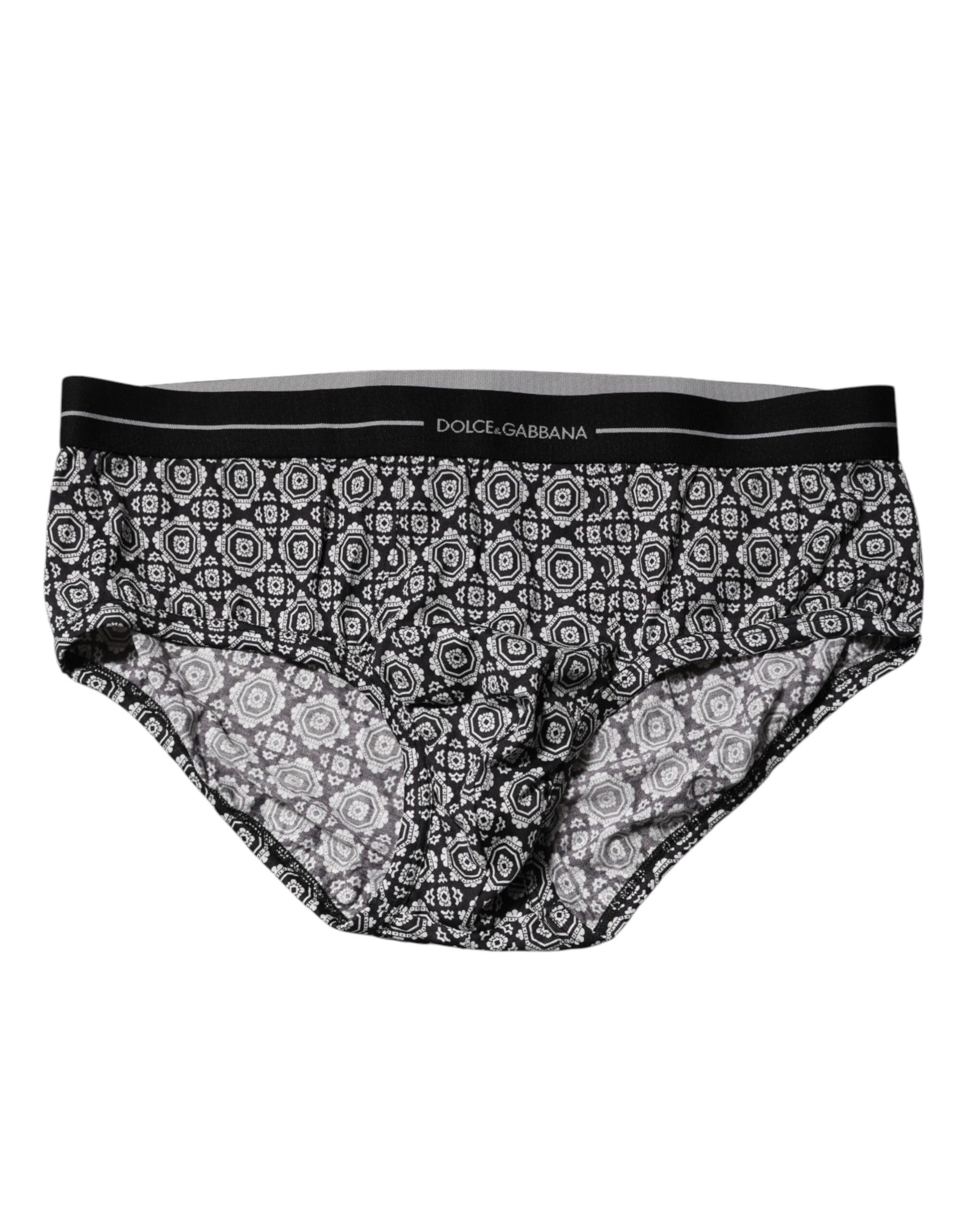 Sous-vêtement régulier Dolce &amp; Gabbana à motifs noirs et blancs