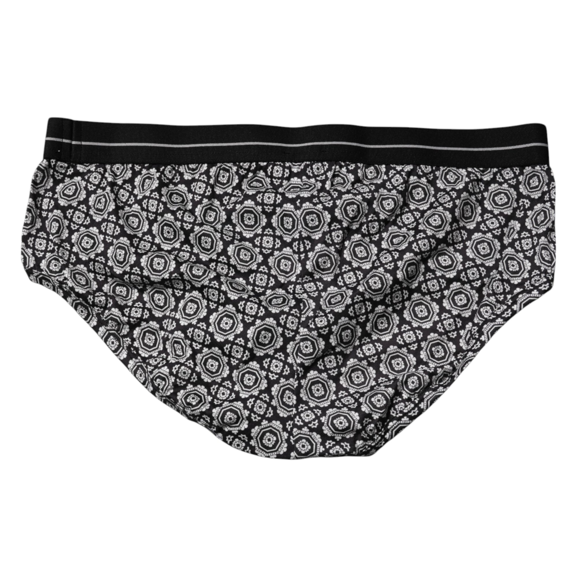 Sous-vêtement régulier Dolce &amp; Gabbana à motifs noirs et blancs