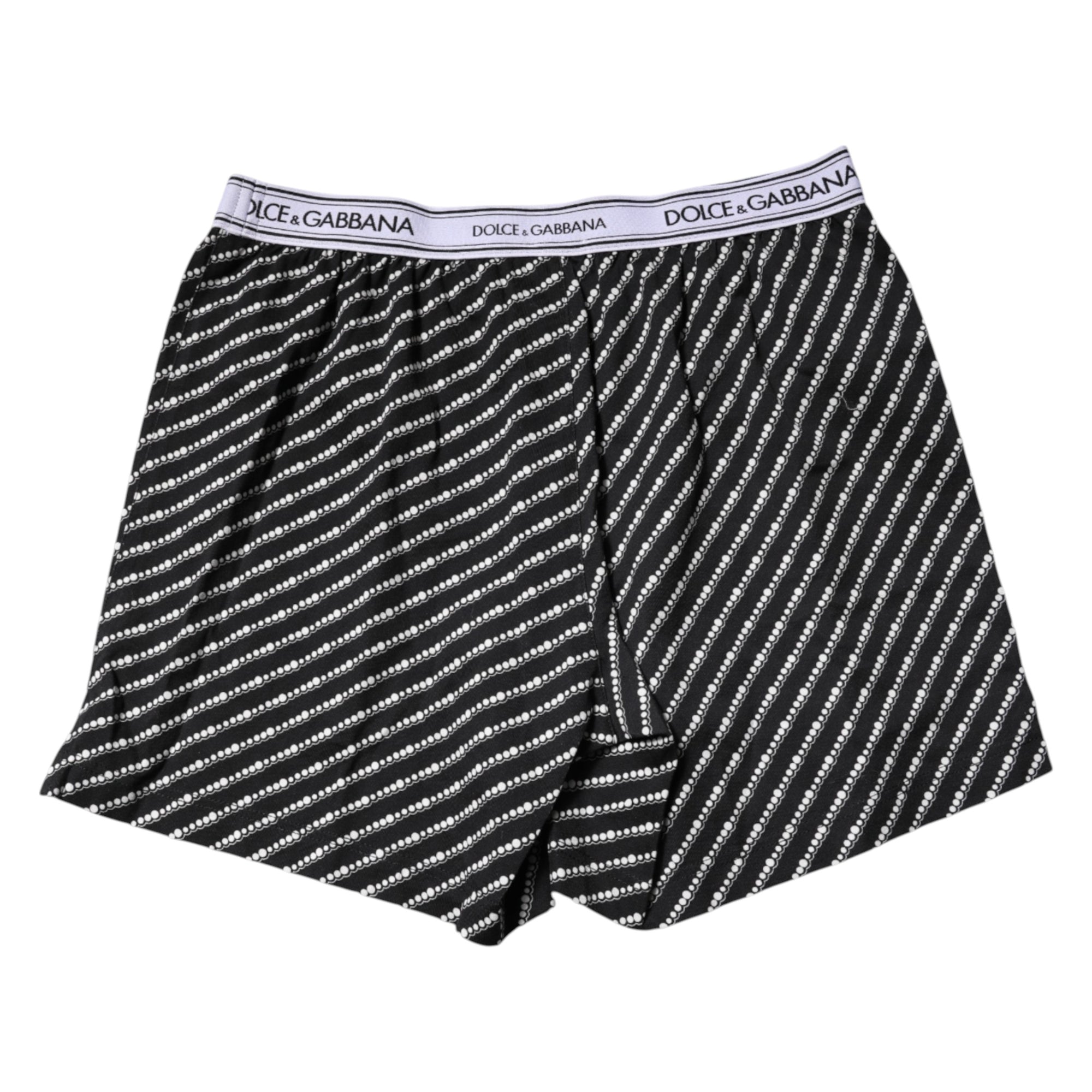 Boxer Dolce &amp; Gabbana en coton noir et blanc pour homme