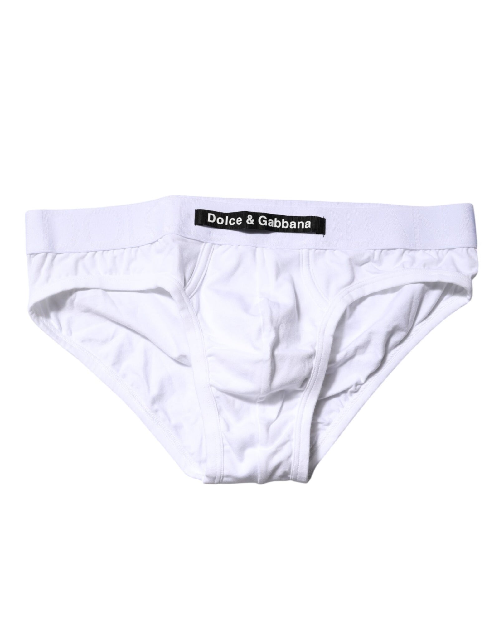 Sous-vêtement classique en coton stretch blanc Dolce &amp; Gabbana