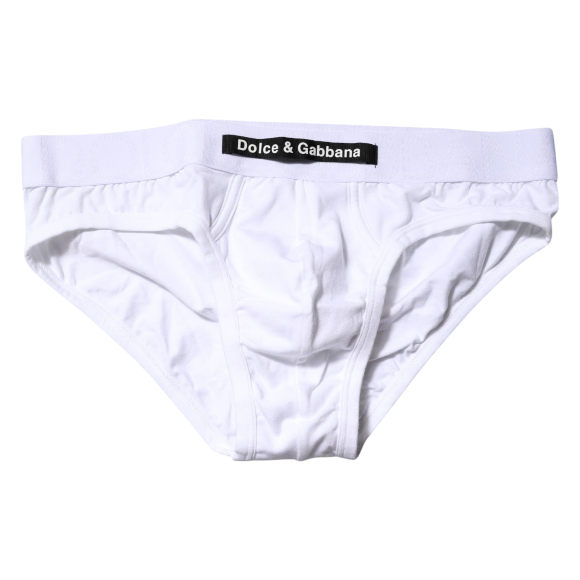 Sous-vêtement classique en coton stretch blanc Dolce &amp; Gabbana