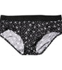 Sous-vêtement régulier en coton noir imprimé Dolce &amp; Gabbana