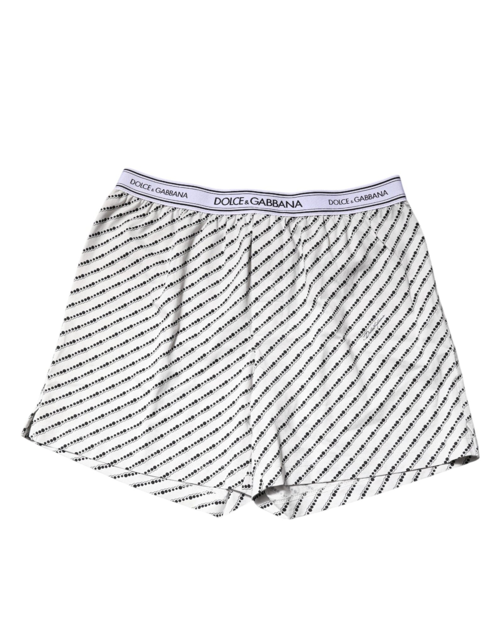 Boxer classique Dolce &amp; Gabbana à motifs blancs et noirs