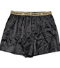 Boxer noir à taille régulière avec logo Dolce &amp; Gabbana