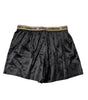 Boxer noir à taille régulière avec logo Dolce &amp; Gabbana