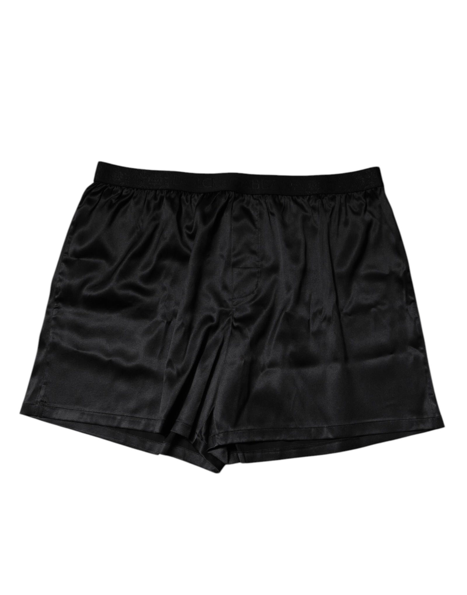 Boxer en soie noire Dolce & Gabbana pour homme