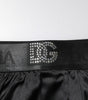 Boxer noir à taille régulière avec logo Dolce &amp; Gabbana