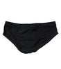 Dolce & Gabbana Black Logo Plaque Men Beachwear Brief Swimwear