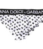 Sous-vêtement régulier imprimé cœur blanc Dolce &amp; Gabbana