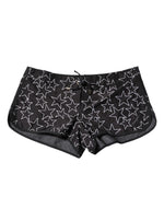 Maillot de bain short de plage imprimé étoiles noires Dolce &amp; Gabbana
