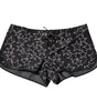 Maillot de bain short de plage imprimé étoiles noires Dolce &amp; Gabbana