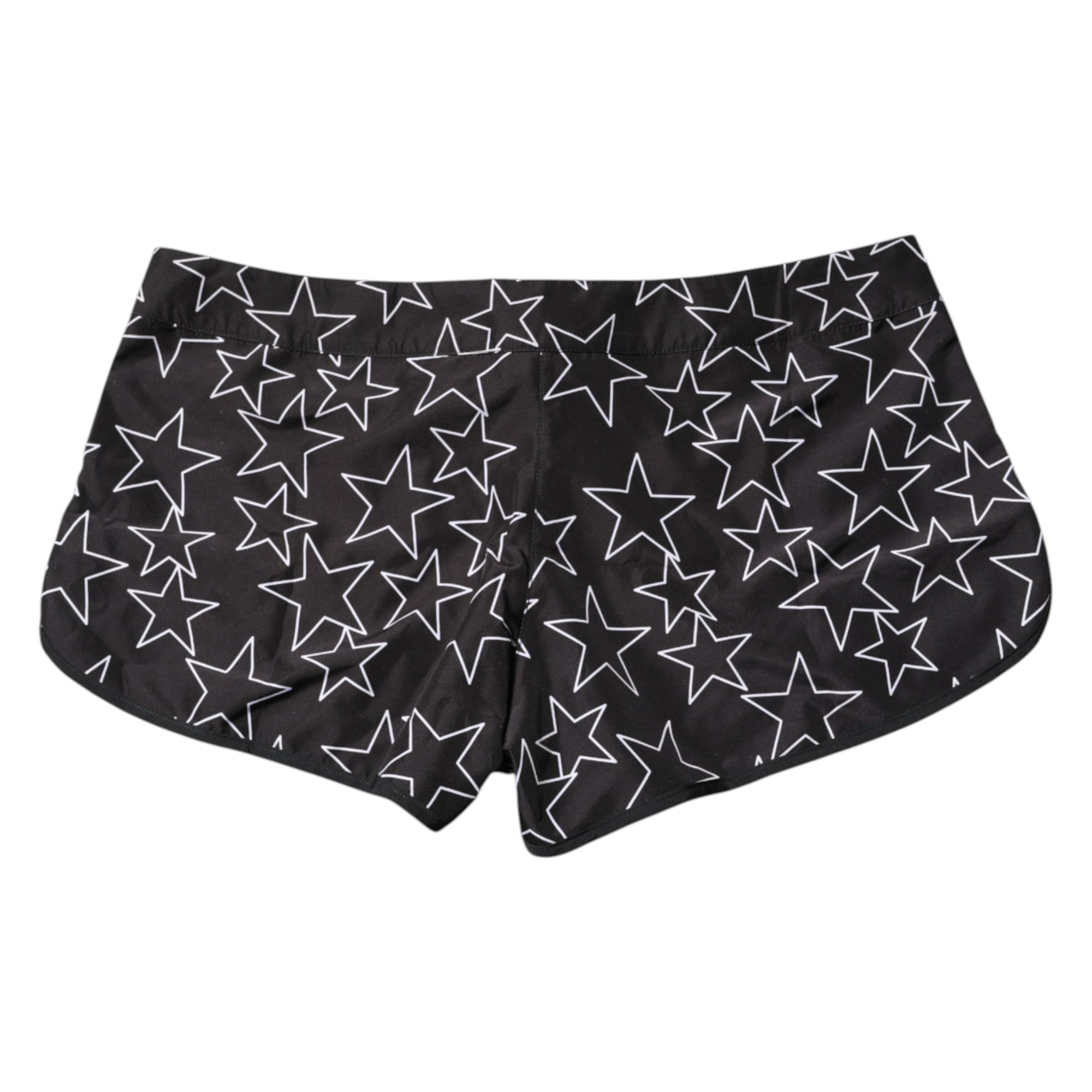 Maillot de bain short de plage imprimé étoiles noires Dolce &amp; Gabbana