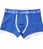 Boxer classique Dolce &amp; Gabbana à logo bleu