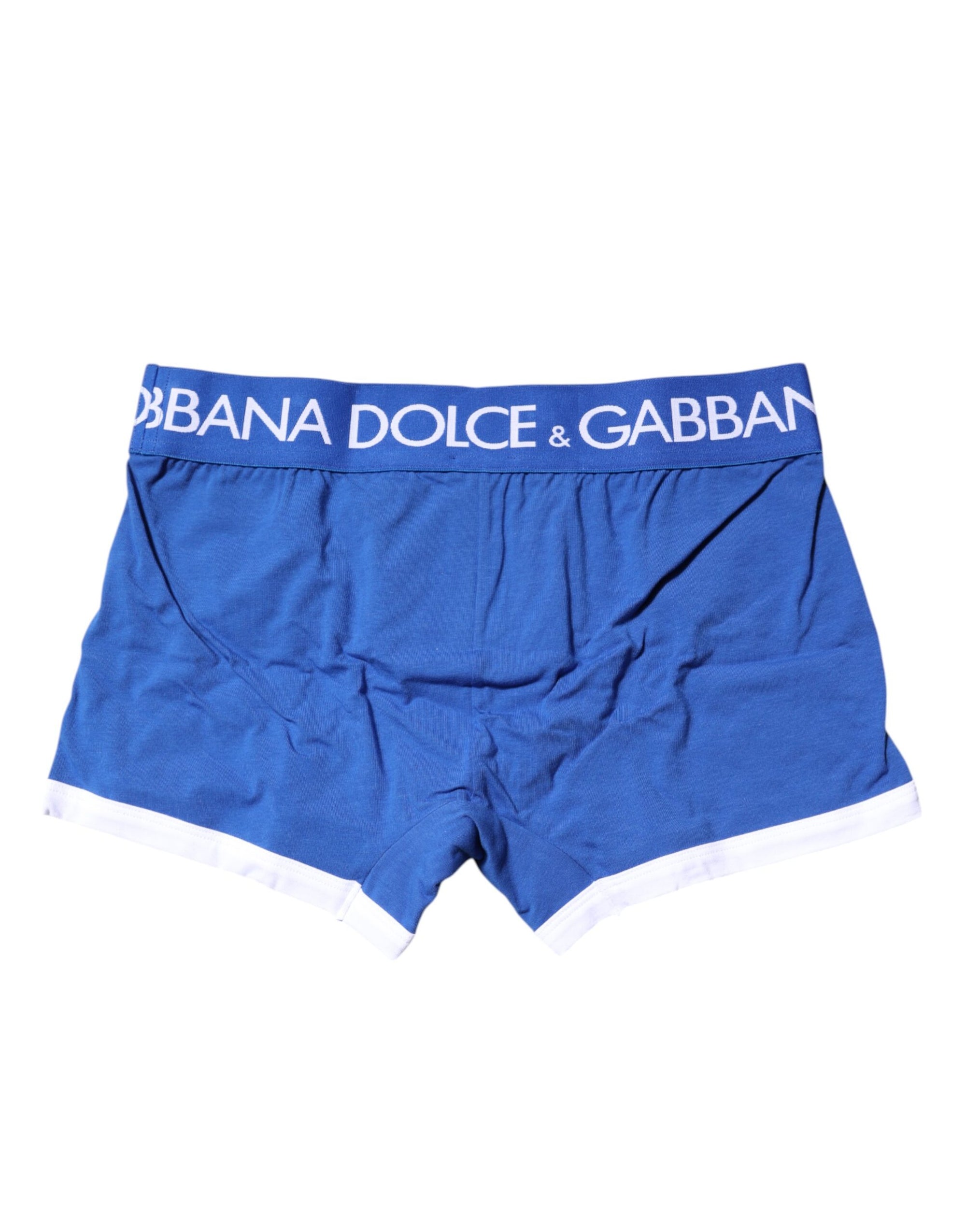 Boxer classique Dolce &amp; Gabbana à logo bleu