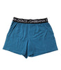 Boxer Dolce &amp; Gabbana bleu à logo taille standard