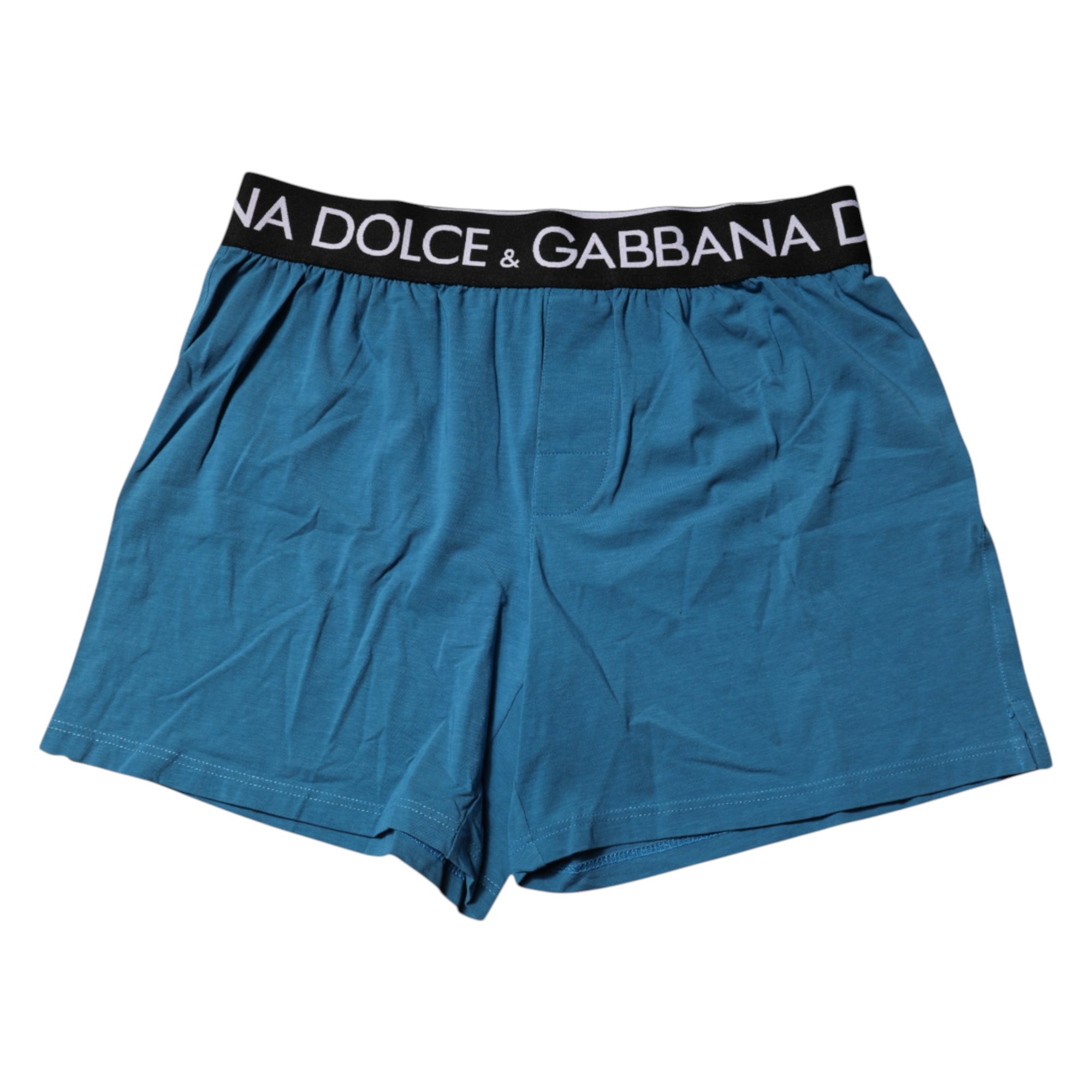Boxer Dolce &amp; Gabbana bleu à logo taille standard