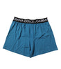 Boxer Dolce &amp; Gabbana bleu à logo taille standard
