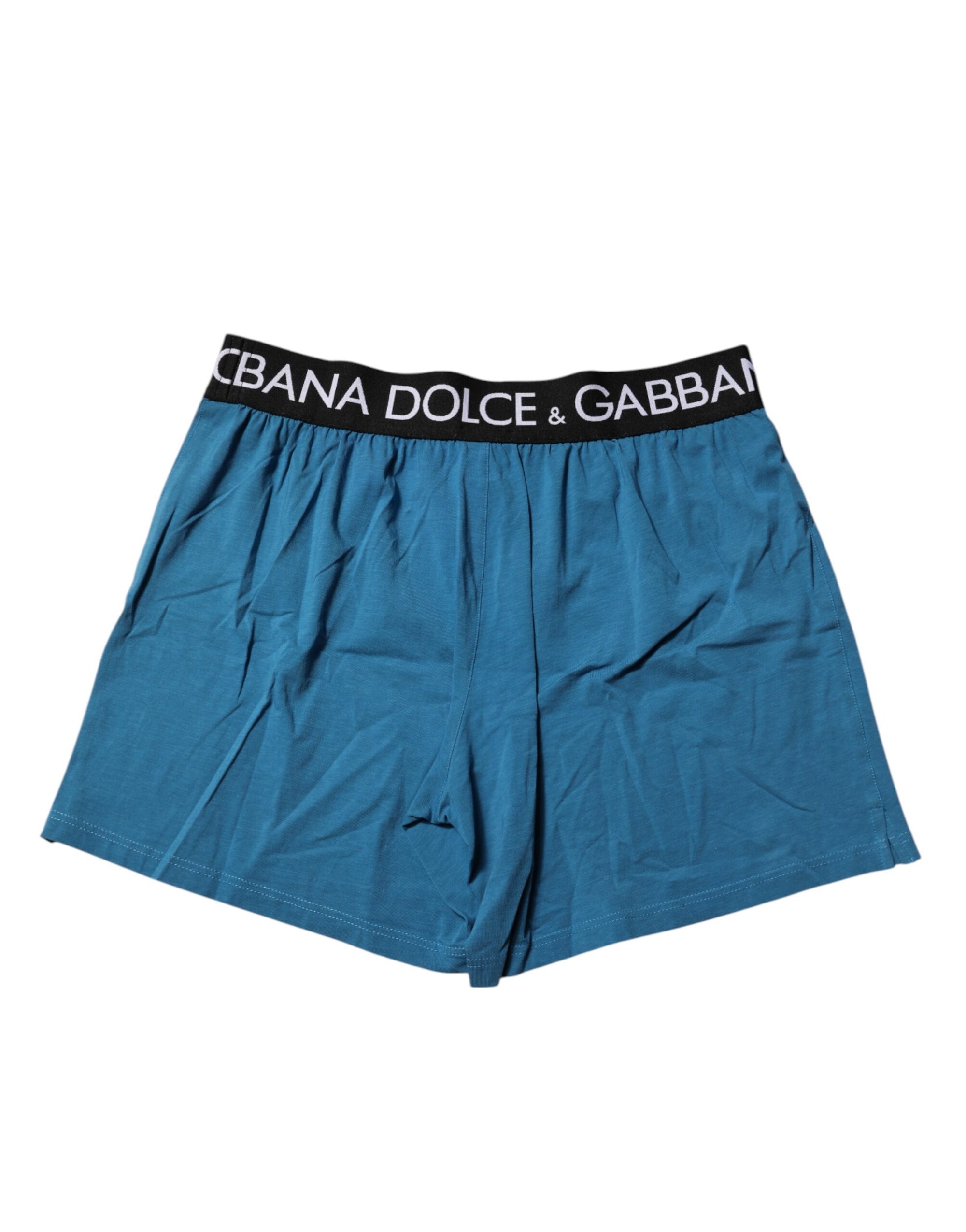 Boxer Dolce &amp; Gabbana bleu à logo taille standard