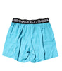 Boxer Dolce &amp; Gabbana bleu à logo taille standard