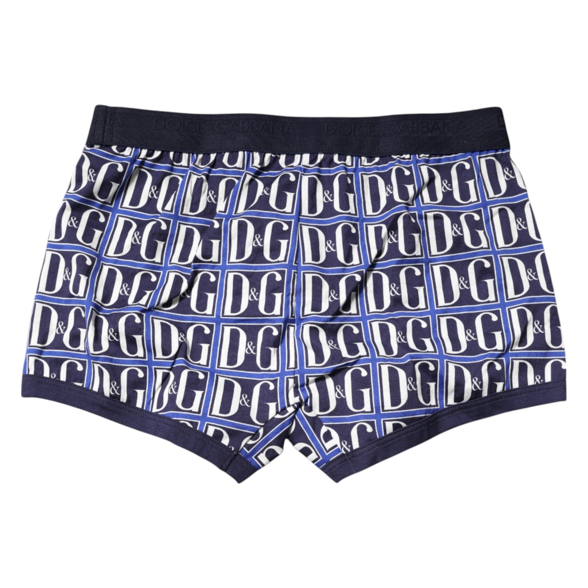Boxer classique Dolce &amp; Gabbana à imprimé logo bleu