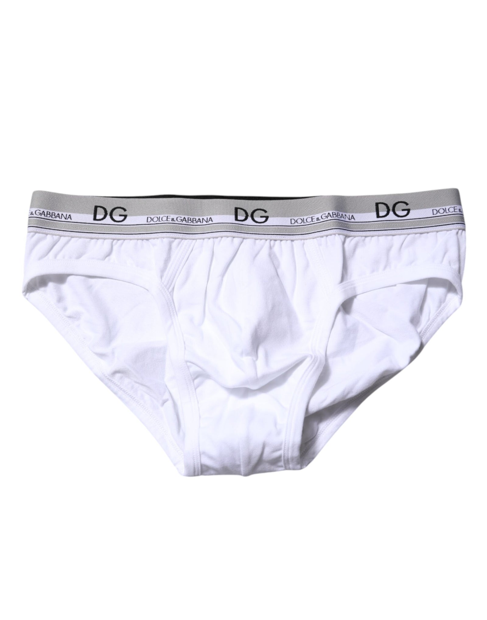 Sous-vêtement classique en coton stretch blanc Dolce &amp; Gabbana