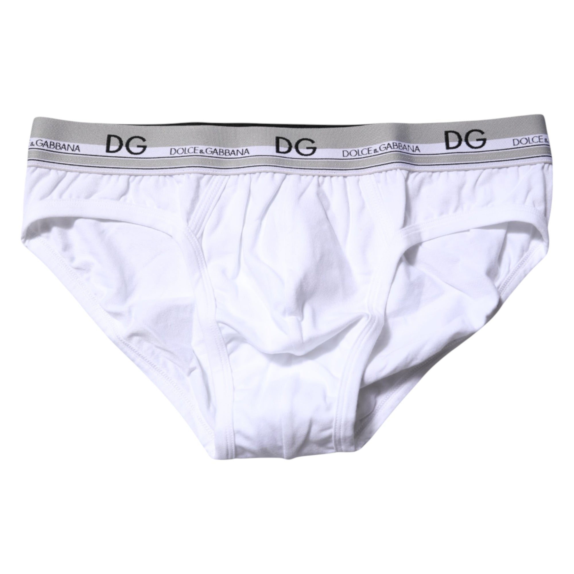 Sous-vêtement classique en coton stretch blanc Dolce &amp; Gabbana