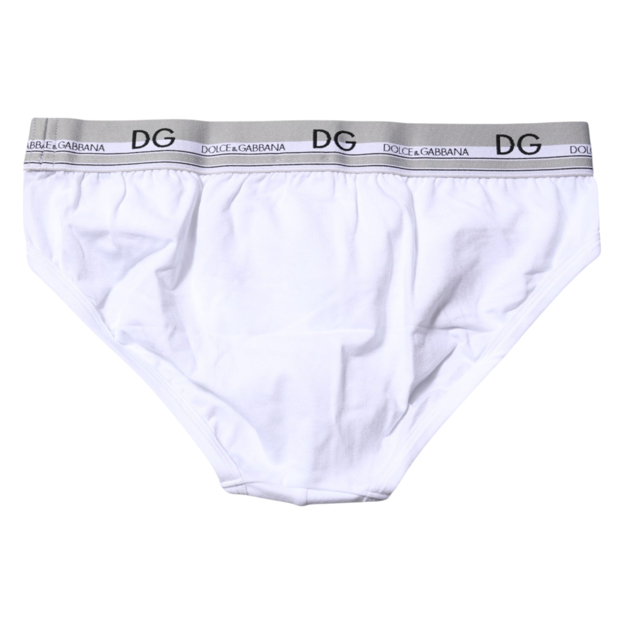 Sous-vêtement classique en coton stretch blanc Dolce &amp; Gabbana
