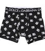 Boxer classique à taille avec logo noir Dolce &amp; Gabbana