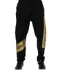 Dolce & Gabbana Black Cotton Logo Tape Men Jogger Pants