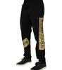 Dolce & Gabbana Black Cotton Logo Tape Men Jogger Pants