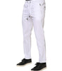 Dolce & Gabbana White Cotton Stretch Logo Men Jogger Pants