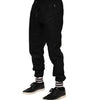 Dolce & Gabbana Black Cotton Logo Tape Men Jogger Pants