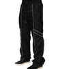 Dolce & Gabbana Black Cotton Straight Jogger Sweatpants Pants