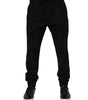 Dolce & Gabbana Black Cotton Men Jogger Sweatpants Pants