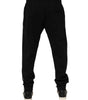 Dolce & Gabbana Black Cotton Men Jogger Sweatpants Pants