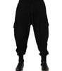 Dolce & Gabbana Black Cotton Logo Jogger Sweatpants Pants